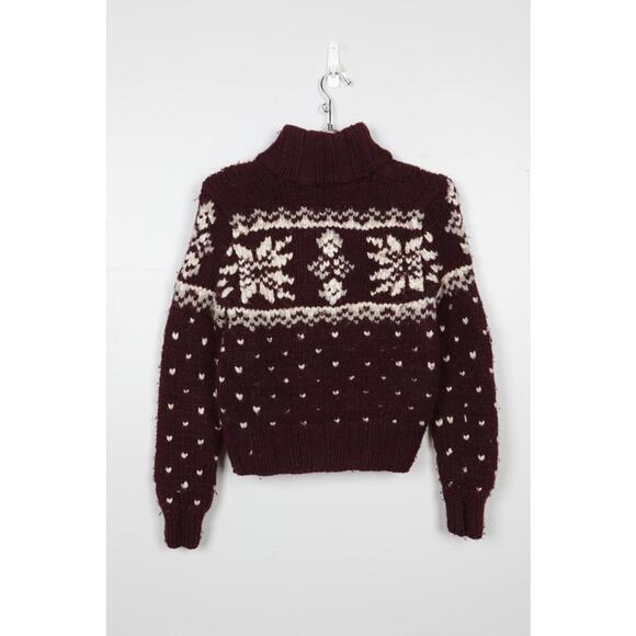 00's Abercrombie & Fitch Knitted Snowflake Cardigan - Picture 2 of 5